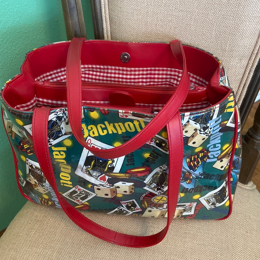 Unique Colorful Bingo Bag Vinyl and Polyester